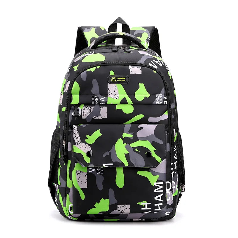 Camouflage Travel Laptop Backpack for Teenage Boys