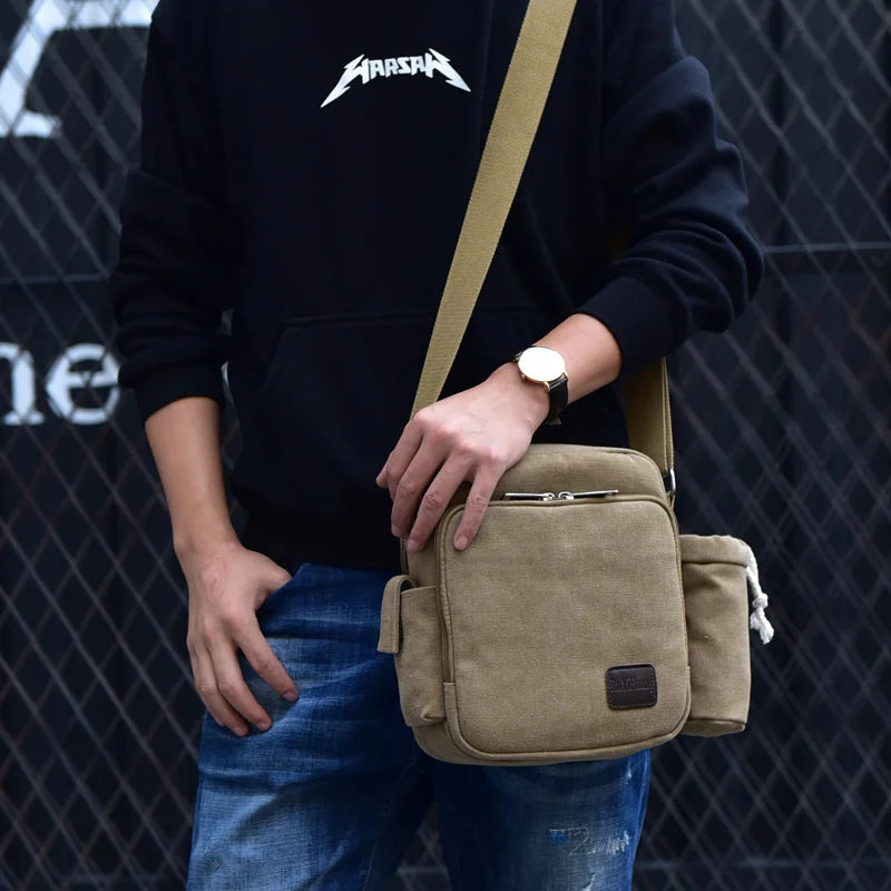 Men Travel Outdoor Shoulder Crossbody Leisure Package Casual Schoolbag Messenger