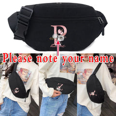 Personalized Name Waist Bag Phone Belt Pouch Fanny Pack Letter Print