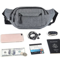 Canvas Waist Bag Phone Belt Pouch