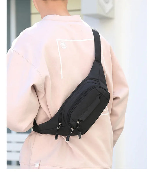 Men Waist Bag Pack Large Phone Belt Bag Pouch