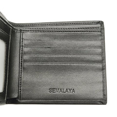 Genuine Leather Men's Wallet RFID Short Business Wallet
