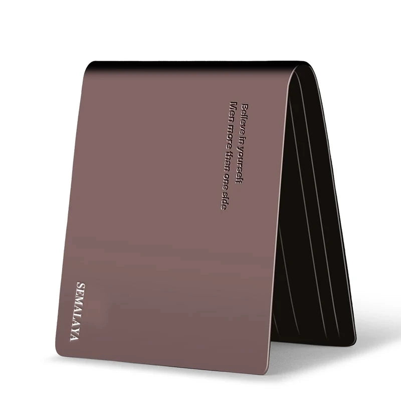 Genuine Leather Men's Wallet RFID Short Business Wallet