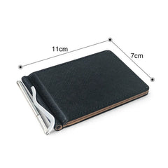 Men Wallet Short Skin Wallets Purses PU Leather Money Clips