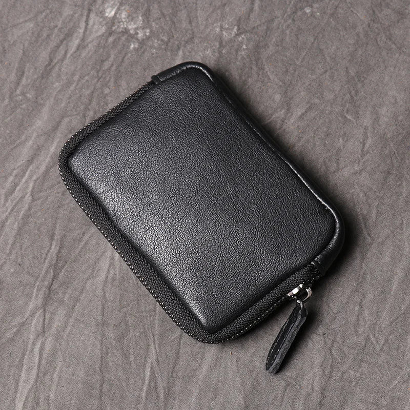 Short Money Clip Bag Leather Wallets for Men and Women