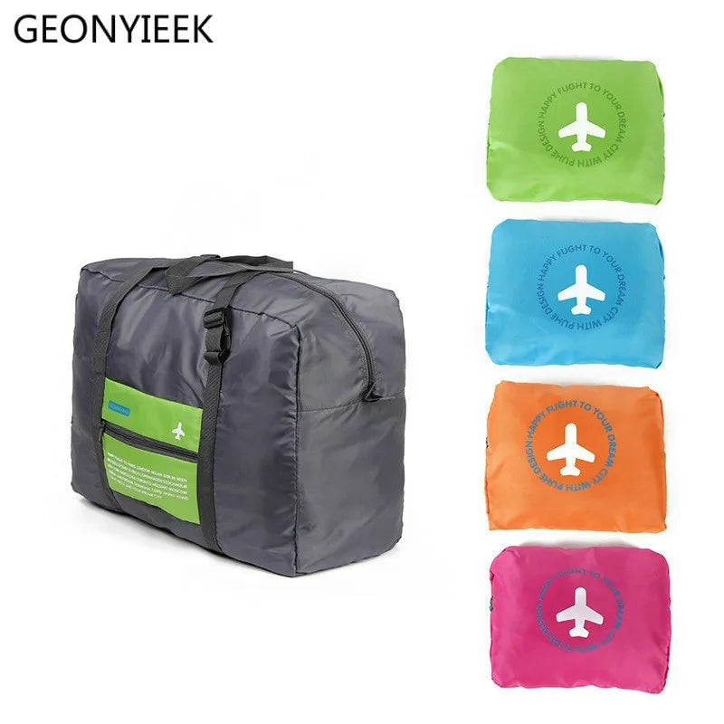 WaterProof Travel Bag For Suit Nylon Large Capacity Foldable Luggage