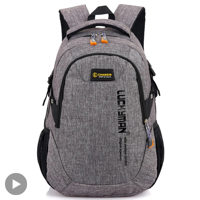Men Women School Backpack Laptop Bag Teenage