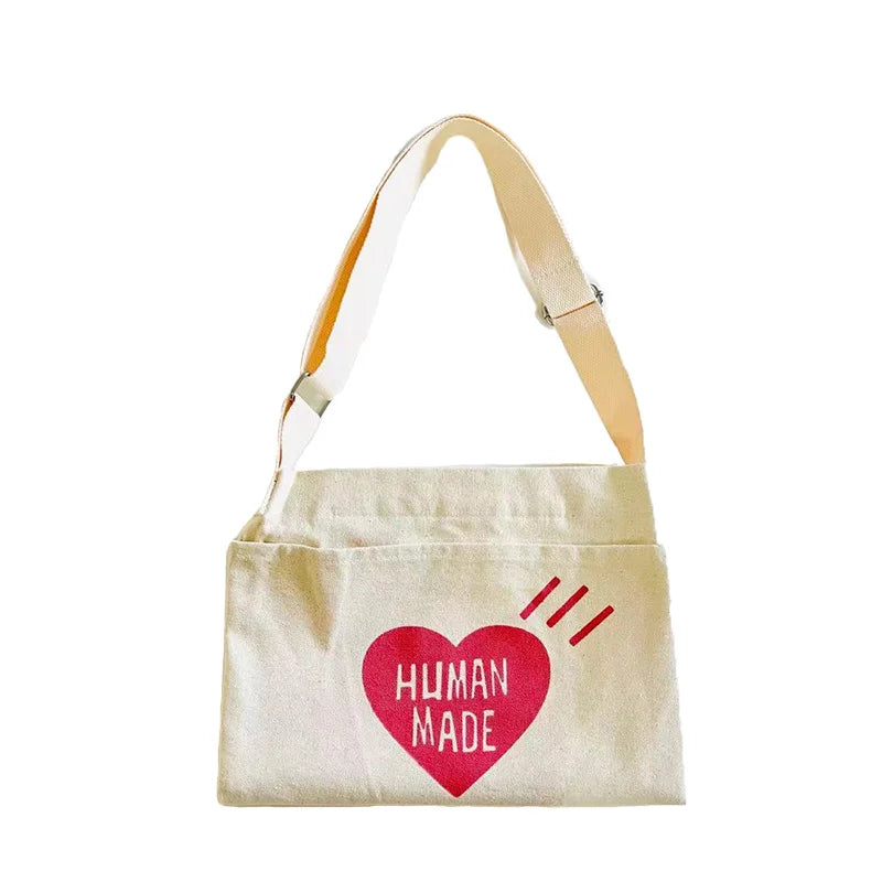 Men Women Heart Canvas Bag