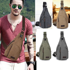 Canvas Sling Bag Backpack Crossbody Chest Bag Daily Casual Hiking