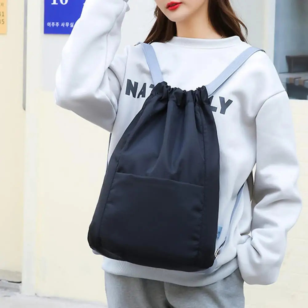 Portable Basketball Bag Adjustable Straps Vacation Drawstring