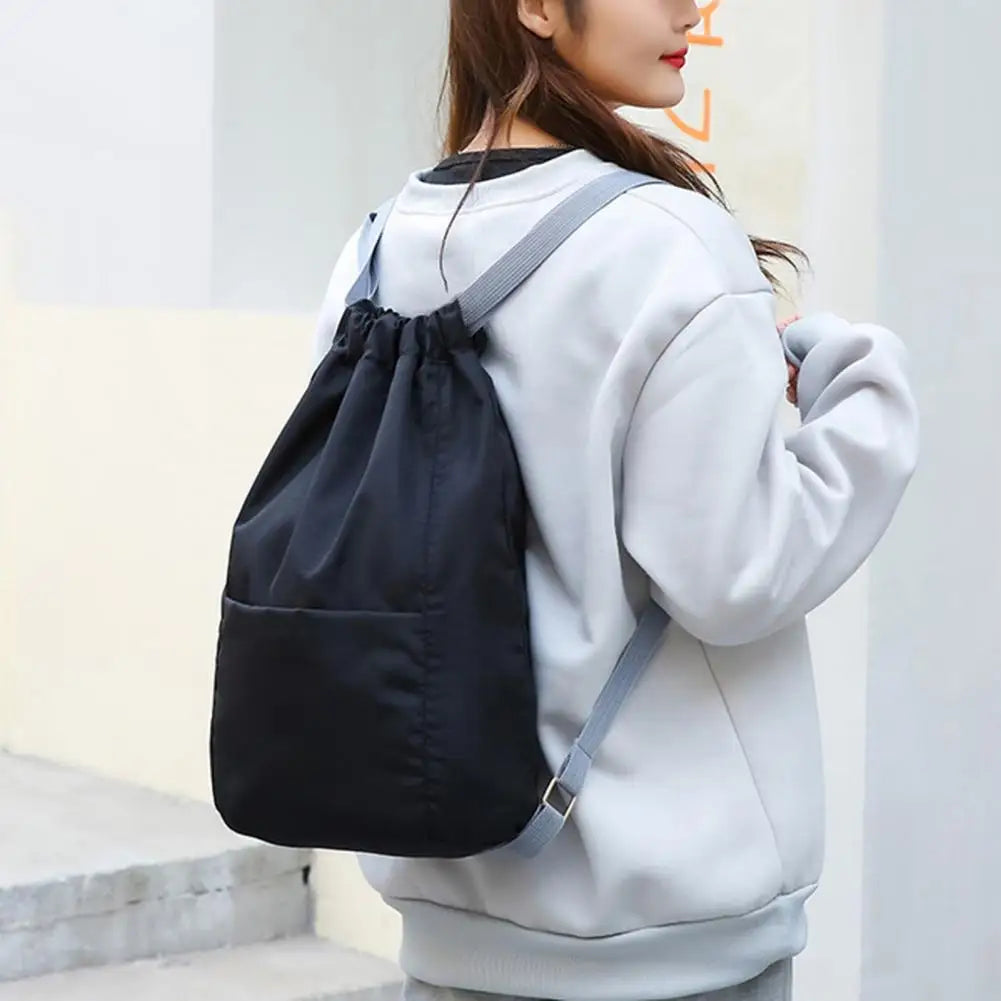Portable Basketball Bag Adjustable Straps Vacation Drawstring