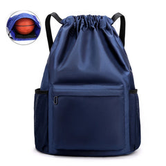 Waterproof Nylon Drawstring Backpack Large Capacity Travel Bag