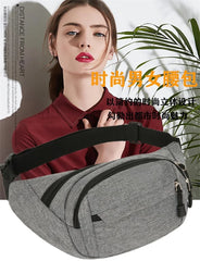 Men Women Fanny Pack Outdoor Sports Running Waist Bag Canvas Travel Phone Bag