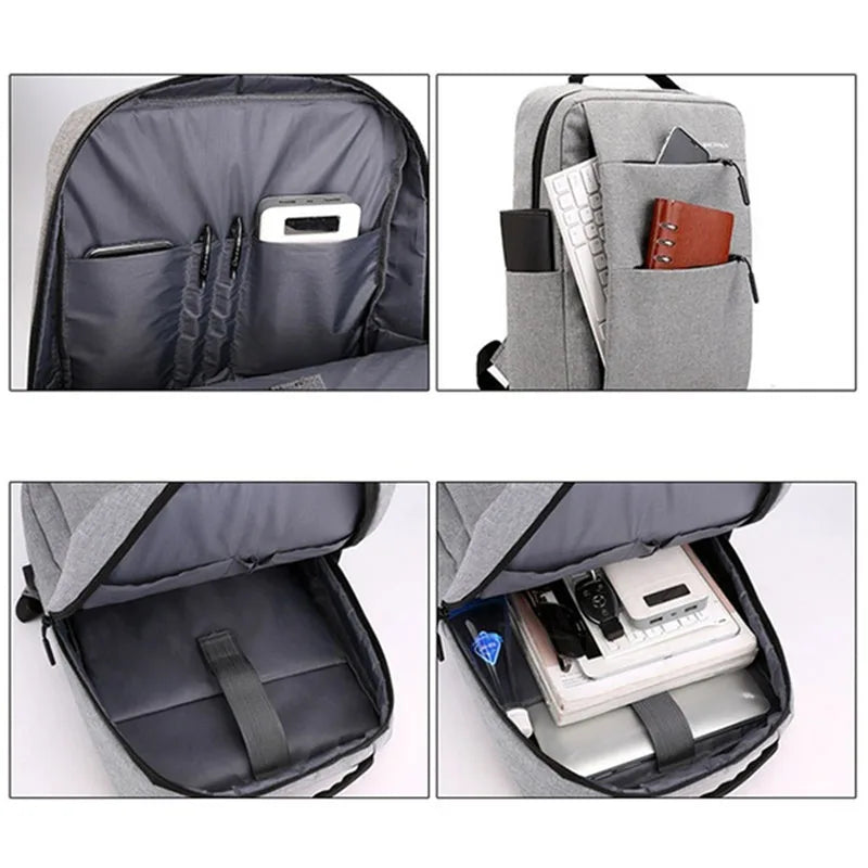 Men Women Laptop Backpack Student School Bag High Business Rucksack Male Travel