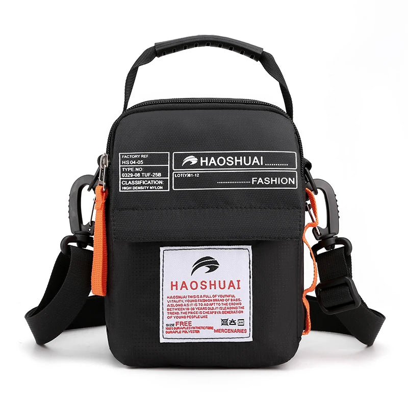 Men Messenger Bag Nylon Crossbody Travel Satchel Waterproof Shoulder Bag