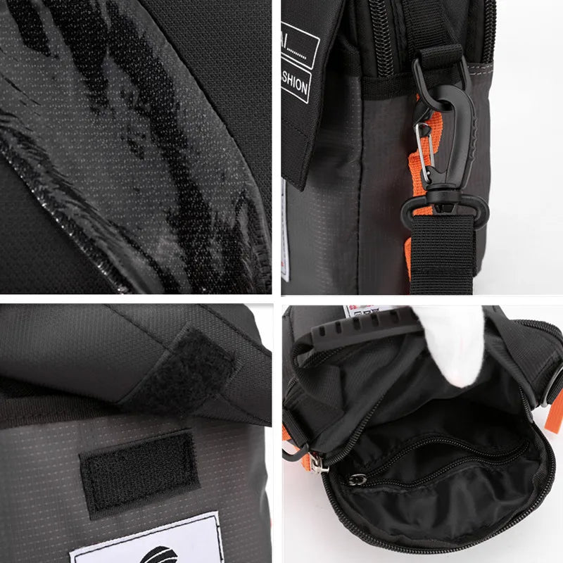Men Messenger Bag Nylon Crossbody Travel Satchel Waterproof Shoulder Bag