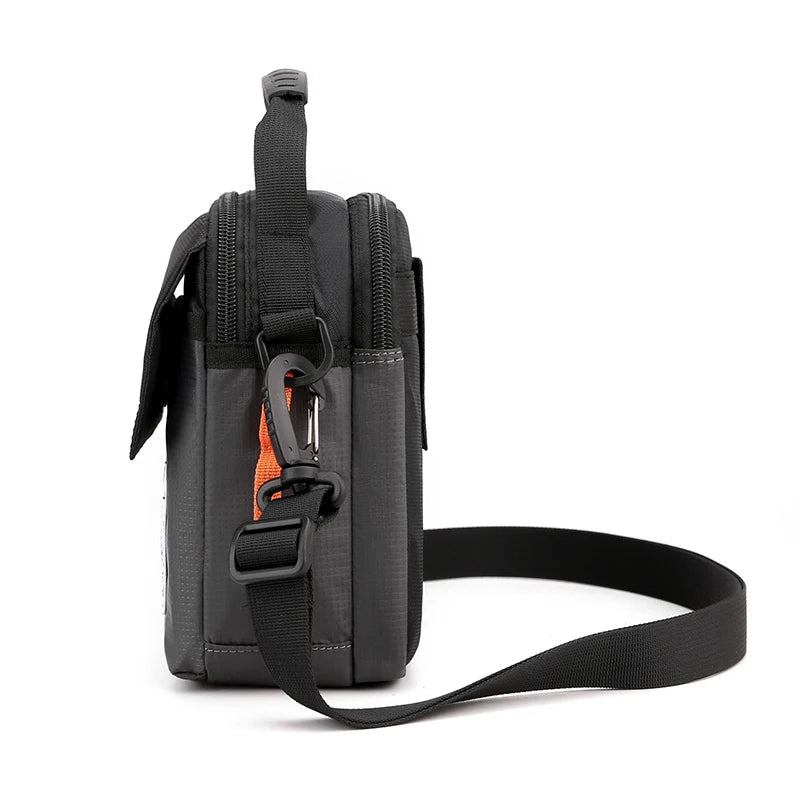 Men Messenger Bag Nylon Crossbody Travel Satchel Waterproof Shoulder Bag