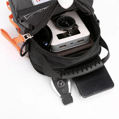 Men Messenger Bag Nylon Crossbody Travel Satchel Waterproof Shoulder Bag