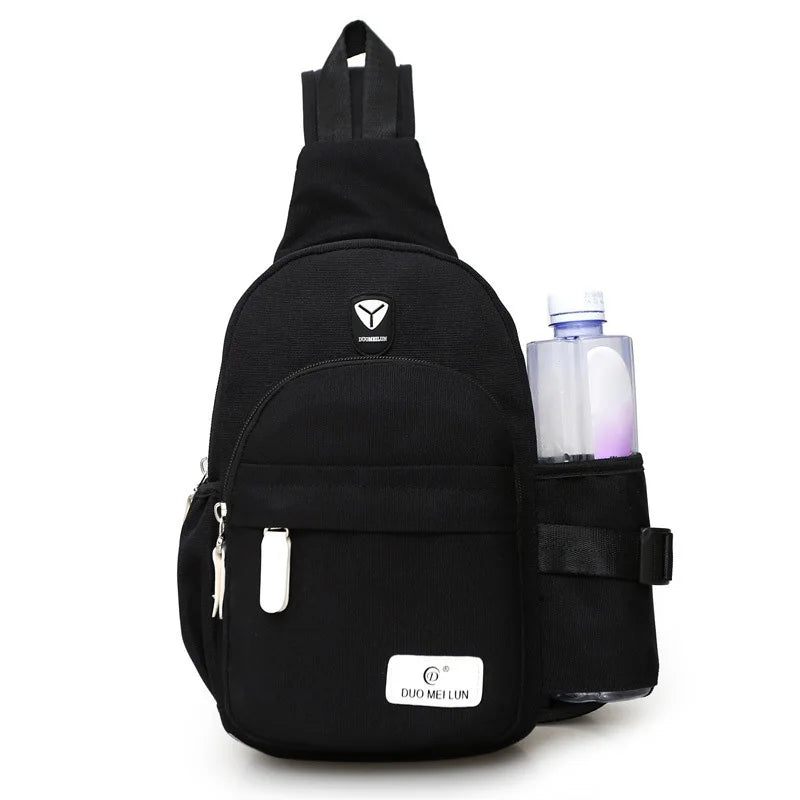 Men Women Nylon Shoulder Bag for Travel Hiking