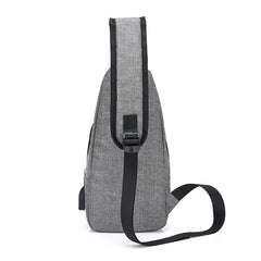 Men Women Solid Chest Bags Daily Shoulder Bags For Phone Laptop Soft