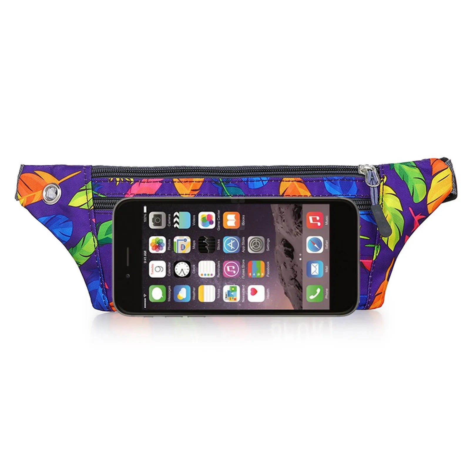 Camouflage Printed Fanny Pack Crossbody Wallet Belt Sports Bag
