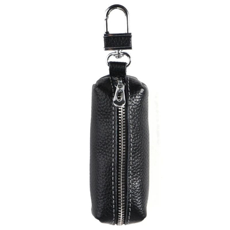 Men Women Synthetic Leather Car Key Ring Holder for Case KeyChain Purse Bag
