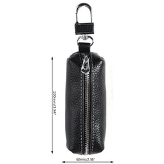 Men Women Synthetic Leather Car Key Ring Holder for Case KeyChain Purse Bag