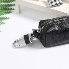 Men Women Synthetic Leather Car Key Ring Holder for Case KeyChain Purse Bag