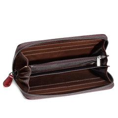 Women Wallets Purses Leather Wristband Flowers Butterfly Long Purse