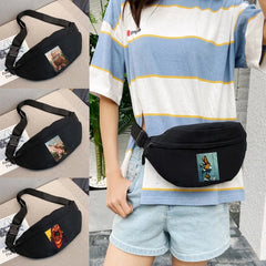Funny Anime Print Waist Pack Crossbody Bag Shoulder Chest Bag