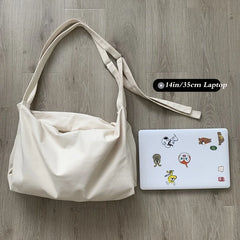 Large-capacity Canvas Tote Crossbody Bag for Travel