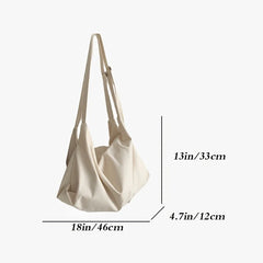 Large-capacity Canvas Tote Crossbody Bag for Travel