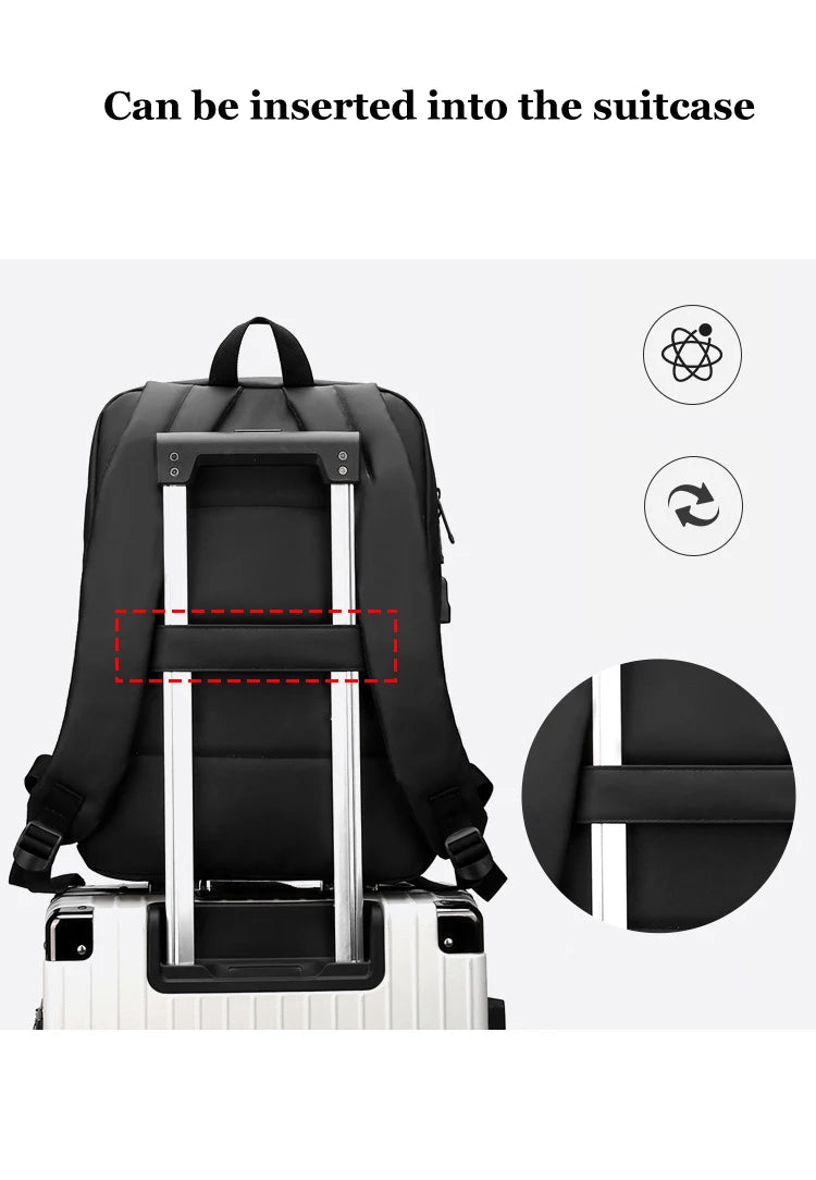 Men Business Waterproof Laptop Backpack