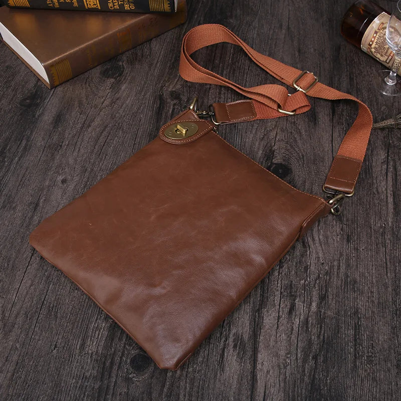 Men Leather Weave Clutch Bag Shoulder Wallet Handy Bag Handbags
