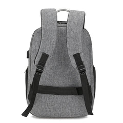 Men's Multifunctional USB Charging Notebook Bag 15.6 Inch Waterproof Backpack