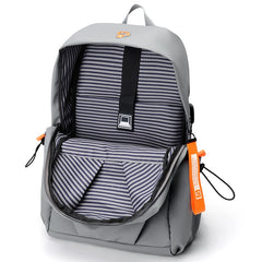 Men's Lightweight Laptop Bag USB Business Travel Backpack