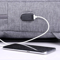 Men's Backpack Travel Business Trip Laptop USB Charging Interface Outside Bag