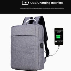 Men's Backpack Travel Business Trip Laptop USB Charging Interface Outside Bag