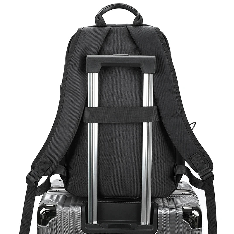 Men's USB Business Backpack Waterproof Laptop Rucksack