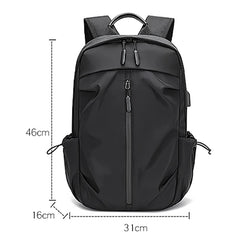 Men's USB Business Backpack Waterproof Laptop Rucksack