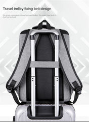 Men's USB Charging Backpack Waterproof Rucksack