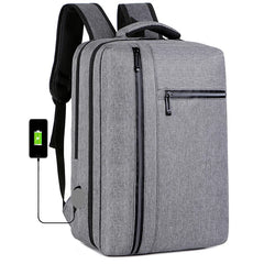 Men's USB Charging Backpack Waterproof Rucksack