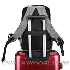 Men's 15.6 Inch Laptop Backpack USB Charging Large School Travel Daypack