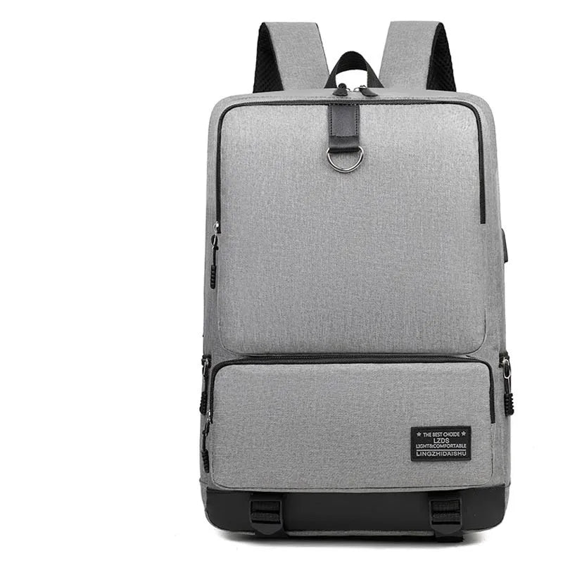 Men's Waterproof USB Charging Travel School Backpack 15.6 Inch Laptop Backpack