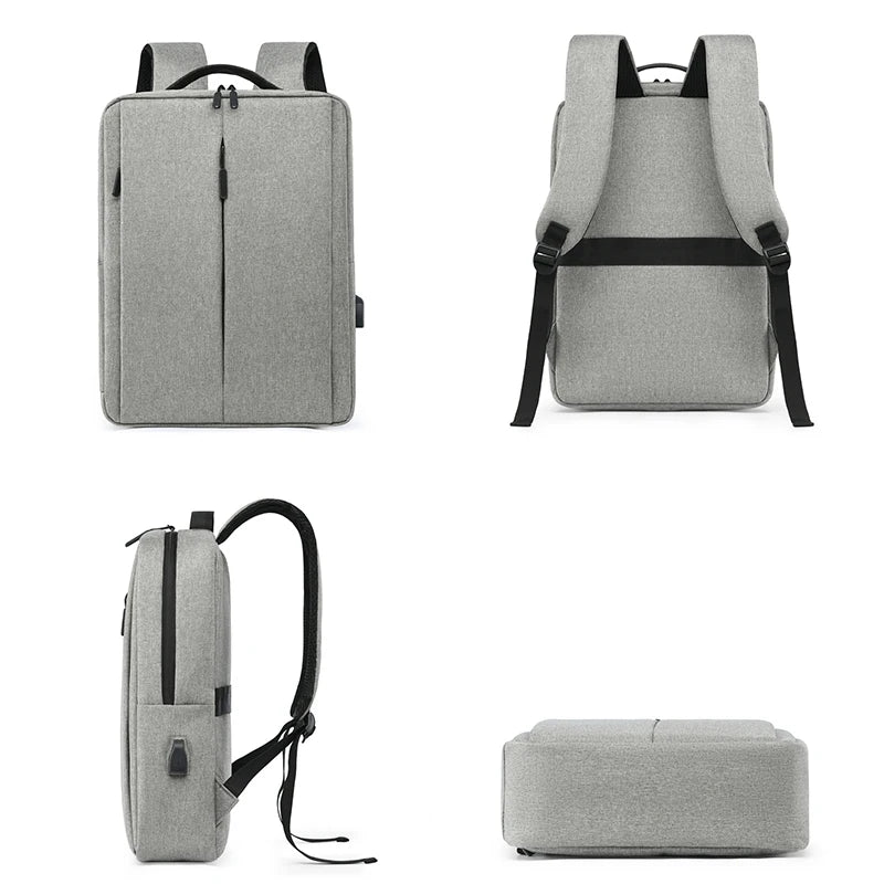 Men's Business Backpack for 15.6-inch Laptop Waterproof Rucksack