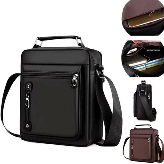 Men's Business Casual Shoulder Bag Waterproof Oxford Fabric Messenger Handbag