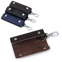 Leather Key Case Waist Hanging Key Chain Multi-function Car Lock Key Bag
