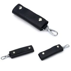 Leather Key Case Waist Hanging Key Chain Multi-function Car Lock Key Bag