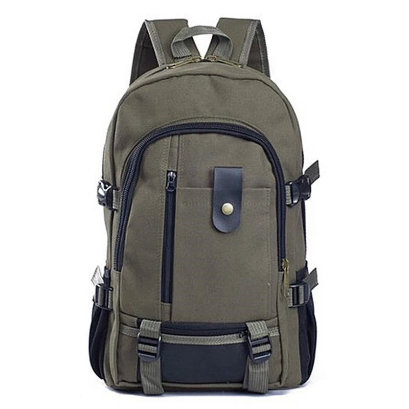 Men's Canvas Backpack Large-capacity Schoolbag Casual Travel Sport Bag