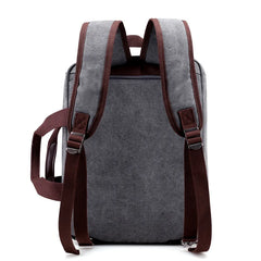 Men's Canvas Briefcase Large Capacity Messenger Bag